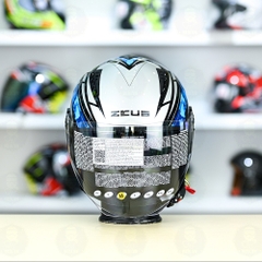 Mũ 3/4 Zeus 205 T1 Xanh Camo Bóng FREESHIP