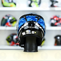 Mũ 3/4 Zeus 205 T1 Xanh Camo Bóng FREESHIP