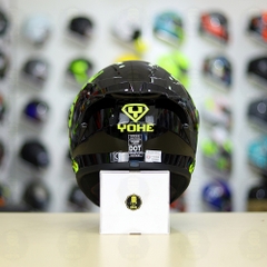 Mũ Fullface Yohe 978 PLUS 2020 Đen Chấm Vàng FREESHIP