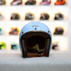 Mũ 3/4 BALDER LIGHT Xanh Lam Bóng FREESHIP