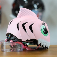 Nón Bảo Hiểm Cho Bé KIDS Shark 3D Siêu Cute Màu Hồng Nhạt