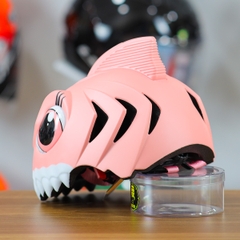 Nón Bảo Hiểm Cho Bé KIDS Shark 3D Siêu Cute Màu Hồng Đậm