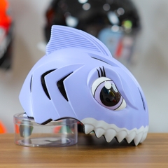 Nón Bảo Hiểm Cho Bé KIDS Shark 3D Siêu Cute Màu Tím