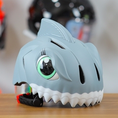 Nón Bảo Hiểm Cho Bé KIDS Shark 3D Siêu Cute Màu Xám
