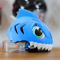Nón Bảo Hiểm Cho Bé KIDS Shark 3D Siêu Cute Màu Xanh Đậm