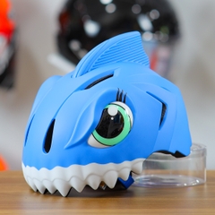 Nón Bảo Hiểm Cho Bé KIDS Shark 3D Siêu Cute Màu Xanh Đậm