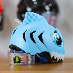 Nón Bảo Hiểm Cho Bé KIDS Shark 3D Siêu Cute Màu Xanh Nhạt