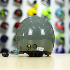 Mũ 3/4 Bulldog Perro 4U Xám Xi Măng Bóng FREESHIP