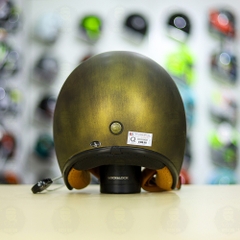 Mũ 3/4 Bulldog Perro 4U Vàng Xước Nhám FREESHIP