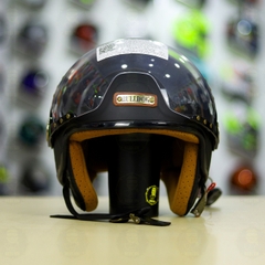 Mũ 3/4 Bulldog POM Đen Nhám FREESHIP