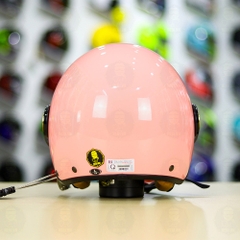 Mũ 3/4 Bulldog POM Hồng Pastel FREESHIP