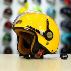 Mũ 3/4 Bulldog POM Vàng Bóng FREESHIP