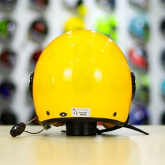 Mũ 3/4 Bulldog POM Vàng Bóng FREESHIP