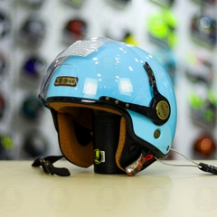 Mũ 3/4 Bulldog POM Xanh Dương FREESHIP