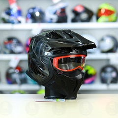 Mũ Đa Năng LS2 OF606 DRIFTER Xám Xước Bóng FREESHIP