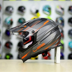 Mũ Dual Sport MX436 EVO Xám Cam Nhám