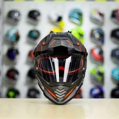 Mũ Dual Sport MX436 EVO Xám Cam Nhám