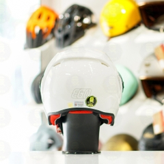 Mũ 3/4 EGO E2 Trắng Bóng Mái Che Nắng FREESHIP