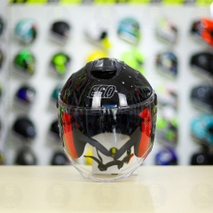 Combo Mũ 3/4 EGO E3 EE Xanh Dương Độ Khóa Chống Trộm