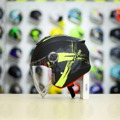 Conbo Mũ 3/4 EGO E3 SPEED Vàng Nhám Độ Khóa Chống Trộm