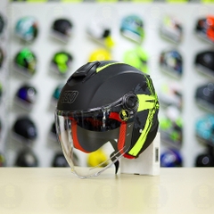 Conbo Mũ 3/4 EGO E3 SPEED Vàng Nhám Độ Khóa Chống Trộm