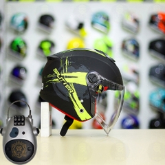 Conbo Mũ 3/4 EGO E3 SPEED Vàng Nhám Độ Khóa Chống Trộm