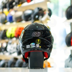 Mũ 3/4 EGO E41 Đen Bóng 2 Kính FREESHIP