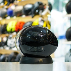 Mũ 3/4 EGO E41 Đen Bóng 2 Kính FREESHIP