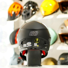 Mũ 3/4 EGO E41 Đen Nhám 2 Kính FREESHIP