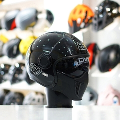 Combo Mũ EGO E5 Đen Bóng - Mặt Nạ- Kính Màu - Freeship