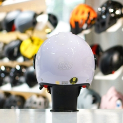 Mũ 3/4 EGO E5 Trắng Bóng FREESHIP