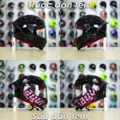 Tem Decal AGV Myth Hồng Cho Nón Fullface - Không Nón - FREESHIP