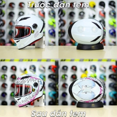 Tem Decal Venom Version 2 Hồng Cho Nón Fullface - Không Nón - FREESHIP