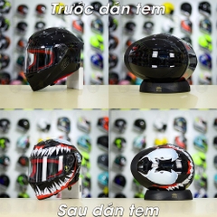 Tem Decal Venom Version 2 Cho Nón Fullface - Không Nón - FREESHIP
