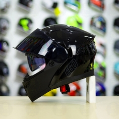 Mũ Lật Hàm EGO E9 Đen Bóng Freeship