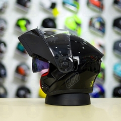 Mũ Lật Hàm EGO E9 Đen Bóng Freeship