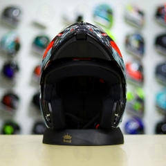 Mũ Lật Hàm YOHE 938 + Dán Tem DUCATI V2 Xám Đỏ