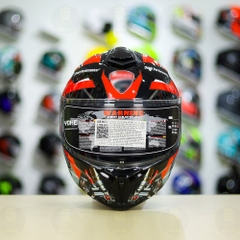 Mũ Lật Hàm YOHE 938 + Dán Tem DUCATI V2 Xám Đỏ