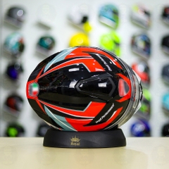 Mũ Lật Hàm YOHE 938 + Dán Tem DUCATI V2 Xám Đỏ