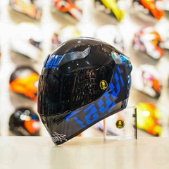 Mũ Royal M138b Đen Bóng + Tặng Dán Tem Decal AGV MYTH V1 Xanh GP FREESHIP