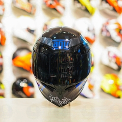 Mũ Royal M138b Đen Bóng + Tặng Dán Tem Decal AGV MYTH V1 Xanh GP FREESHIP