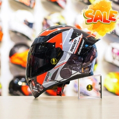 Mũ Royal M138b Đen Bóng + Tặng Dán Tem Decal Ducati V2 FREESHIP