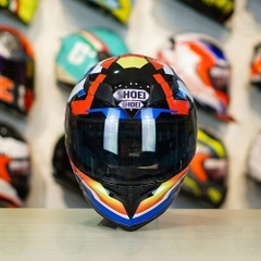 Mũ Royal M138b Đen Bóng + Tặng Dán Tem Decal Shoei BRINK Đỏ Xanh FREESHIP