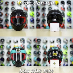 Tem Decal AGV Myth Version 2 Xanh Ngọc Cho Nón Fullface - Không Nón - FREESHIP