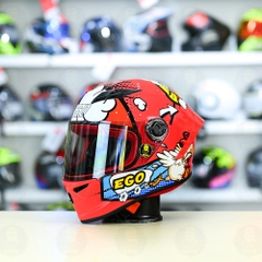 Mũ Fullface EGO E7 T19 Đỏ Hồng FREESHIP