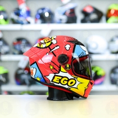 Mũ Fullface EGO E7 T19 Đỏ Hồng FREESHIP