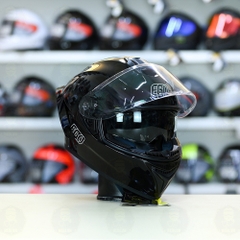 Mũ Fullface EGO E81 Đen Bóng + Đuôi Gió FREESHIP