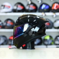Mũ Fullface EGO E81 Đen Bóng + Đuôi Gió FREESHIP