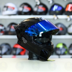 Mũ Fullface EGO E81 Đen Bóng + Đuôi Gió FREESHIP