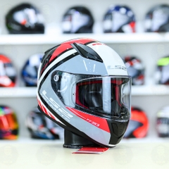 Mũ Fullface LS2 FF353 Blink Trắng Đỏ FREESHIP